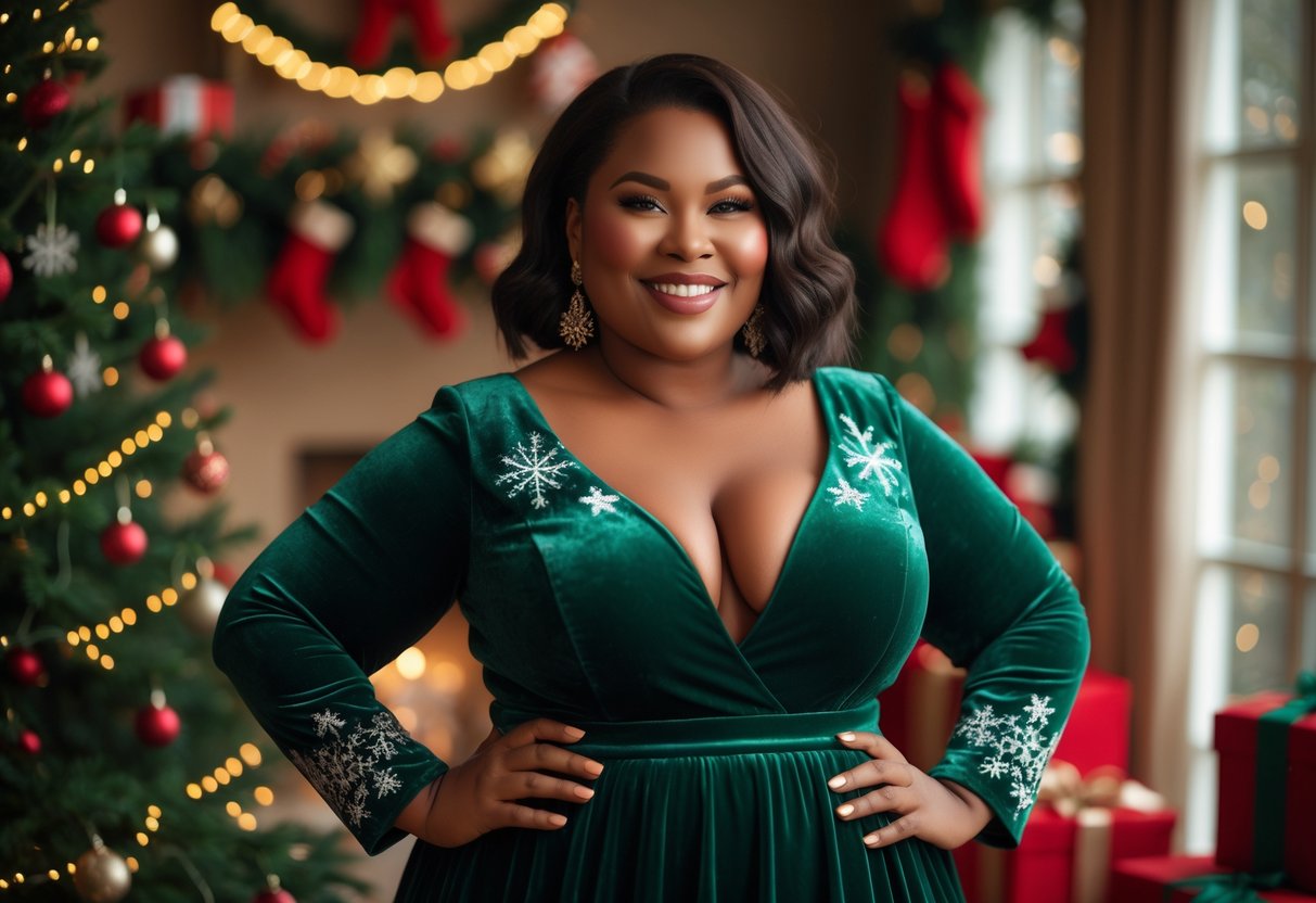 Find det perfekte tøj til plus size kvinder til julen
