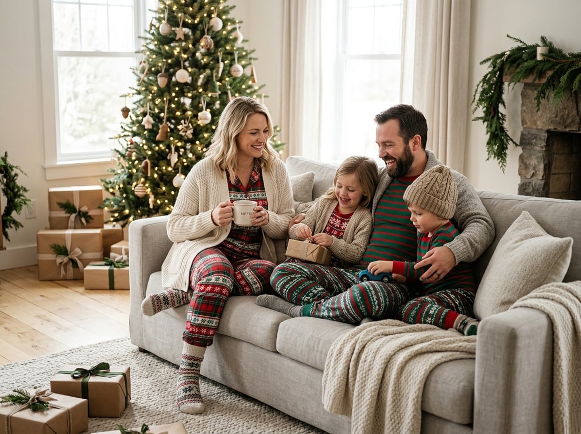 Gør julepyjamas til en hyggelig del af julemorgenens outfit